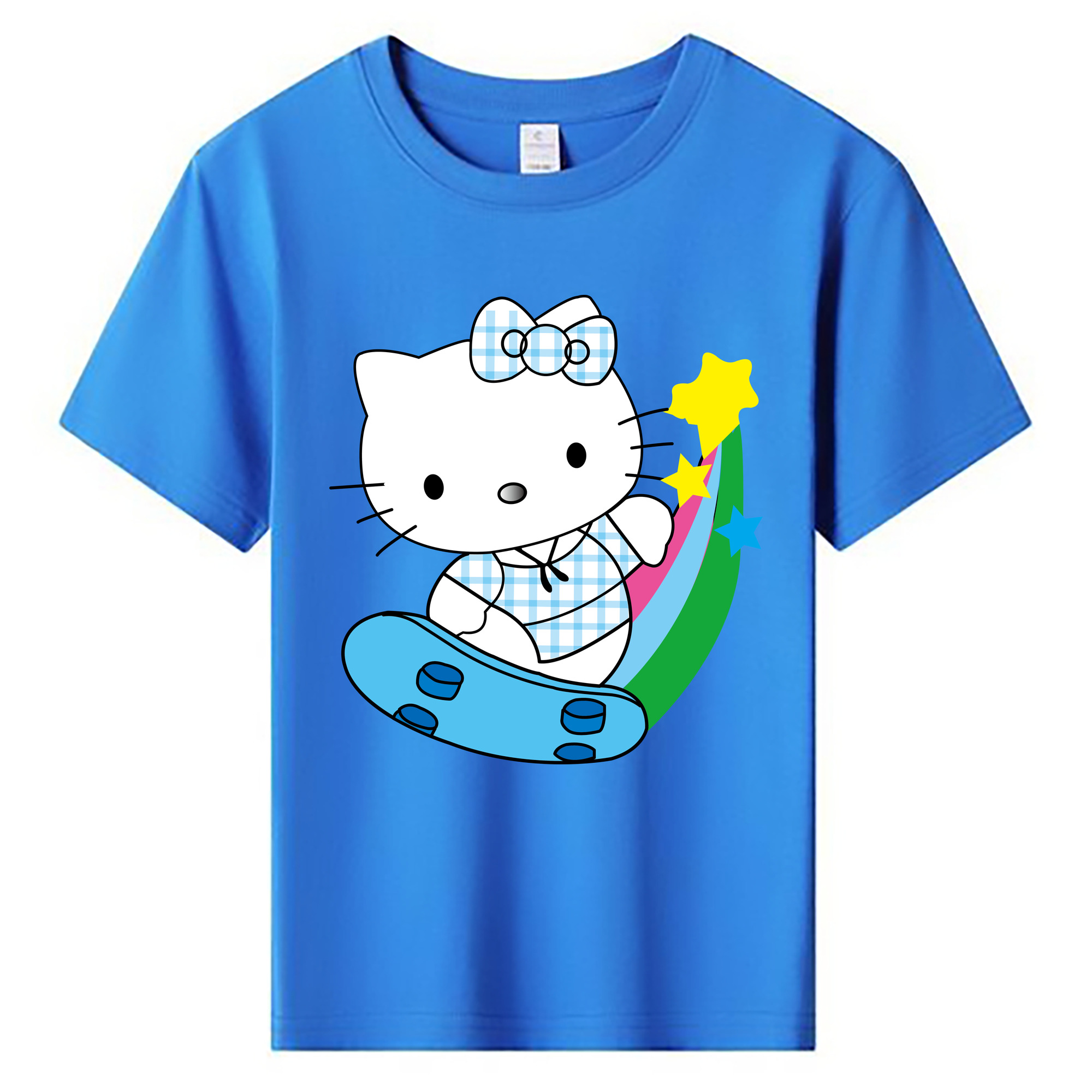 （画像用） Hello Kitty ハローキティ 綿100％キッズTシャツ（フロントプリント）